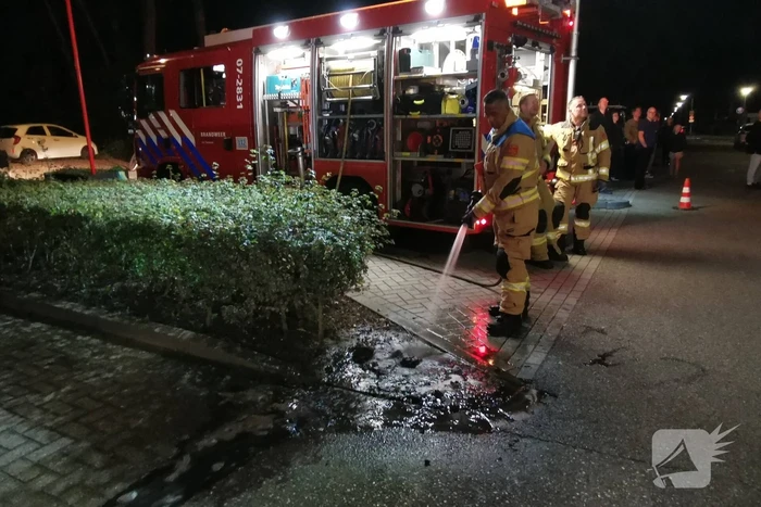 Brand in schoorsteen van woning