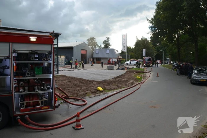 Containerbrand slaat over naar loods