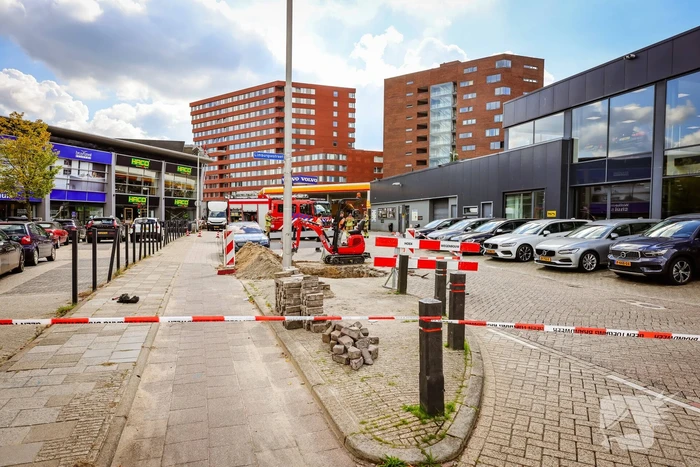 Gaslekkage door graafwerkzaamheden