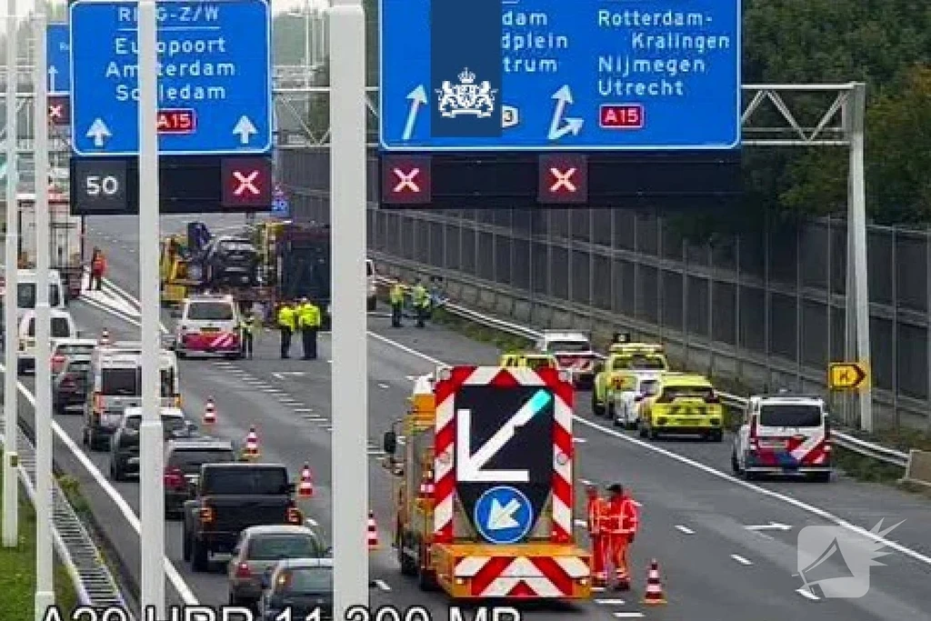 Rijksweg A29 L 10,9 112 melding Barendrecht 