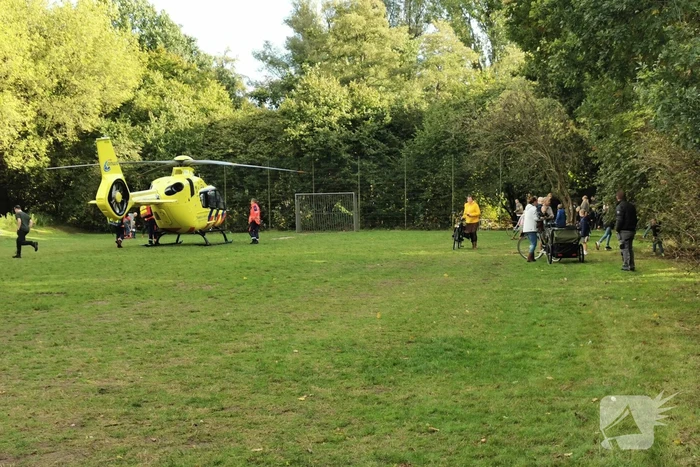 Inzet traumahelikopter trekt veel bekijks