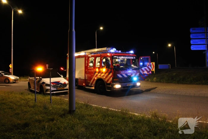 Persoon gewond bij autobrand