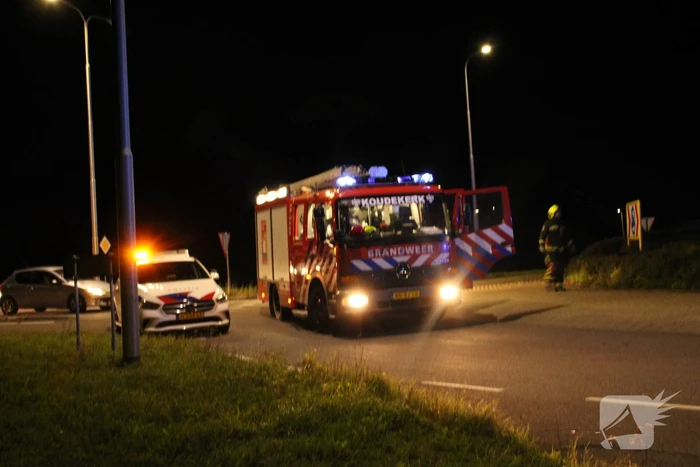 Persoon gewond bij autobrand