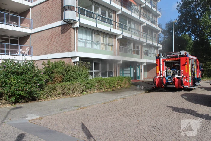 Hevige brand in appartement