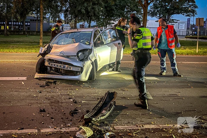 Bestuurder aangehouden na botsing tegen boom