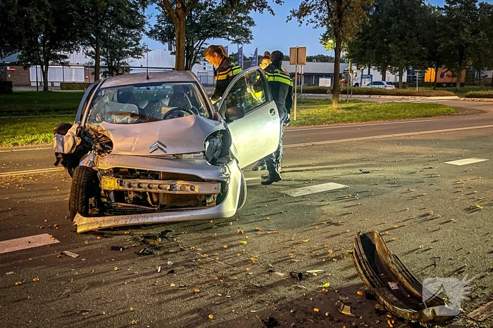 Bestuurder aangehouden na botsing tegen boom