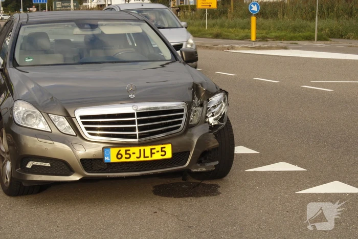 Automobilist ramt verkeerslicht