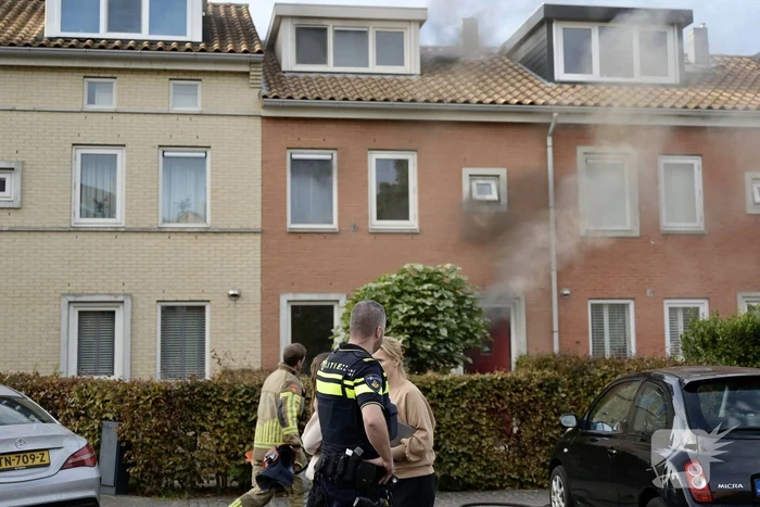 Flinke rookontwikkeling bij brand in woning