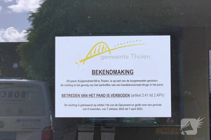 Burgemeester sluit woning half jaar vanwege drugsvondst