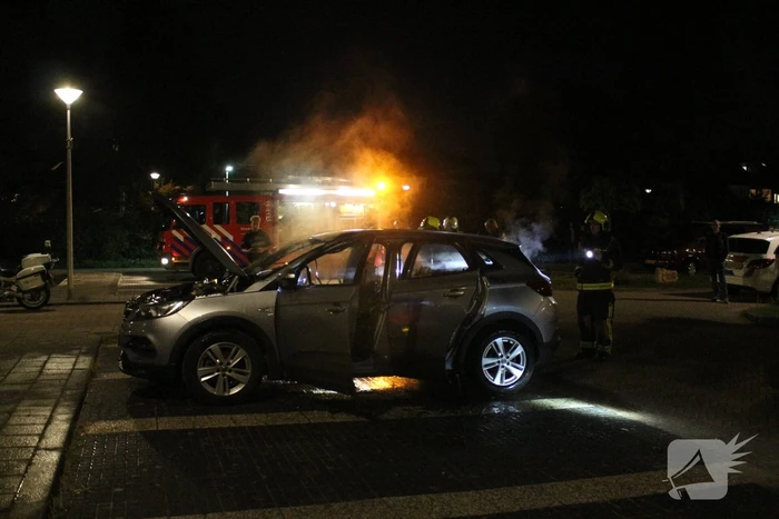 Auto beschadigd na brand
