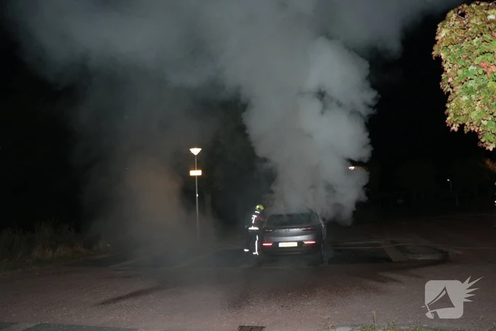 Auto beschadigd na brand