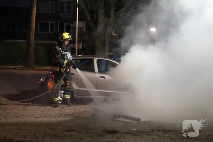 Afvalbrand snel onder controle