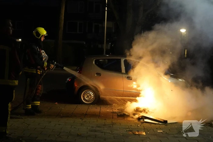 Afvalbrand snel onder controle