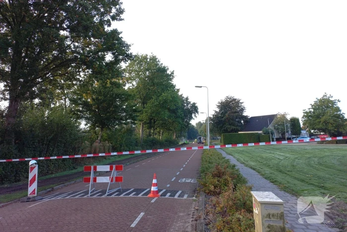 Weg afgesloten door gaslekkage