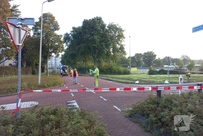 Weg afgesloten door gaslekkage