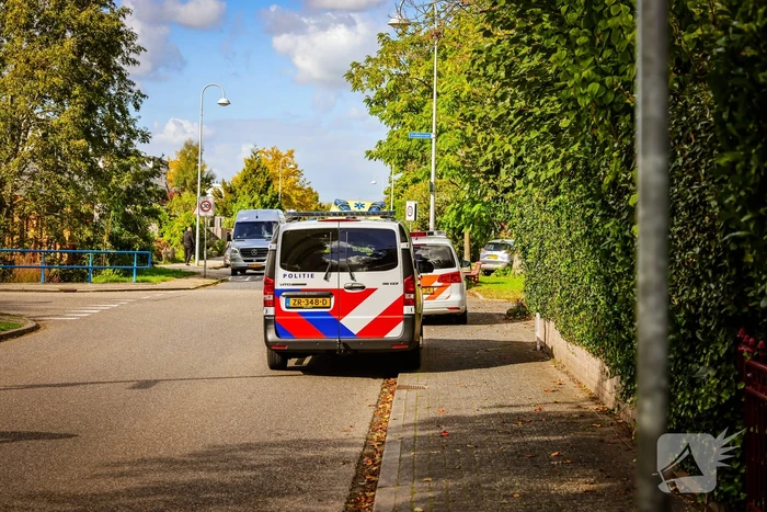 Persoon onwel tijdens snoeien van heg