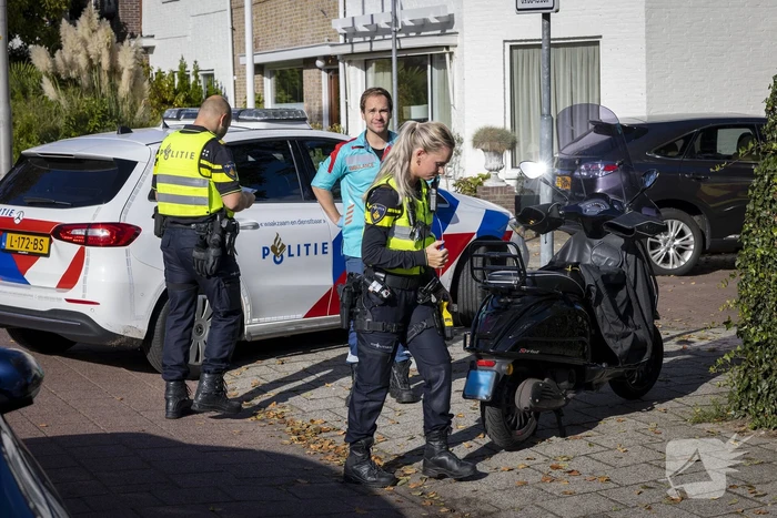 Fietser gewond bij botsing met scooter