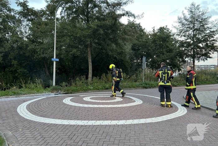 Brandweer ingezet voor brandende accu