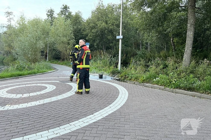 Brandweer ingezet voor brandende accu