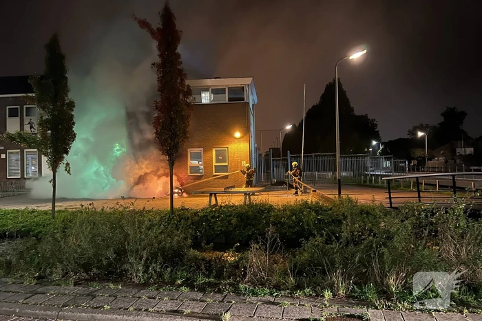 Scooter gaat in vlammen op