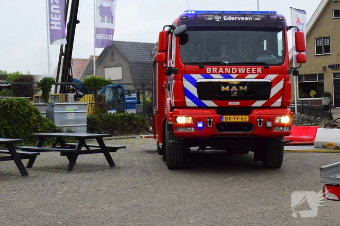 Hogedruk gasleiding geraakt tijdens werkzaamheden