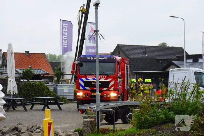 Hogedruk gasleiding geraakt tijdens werkzaamheden