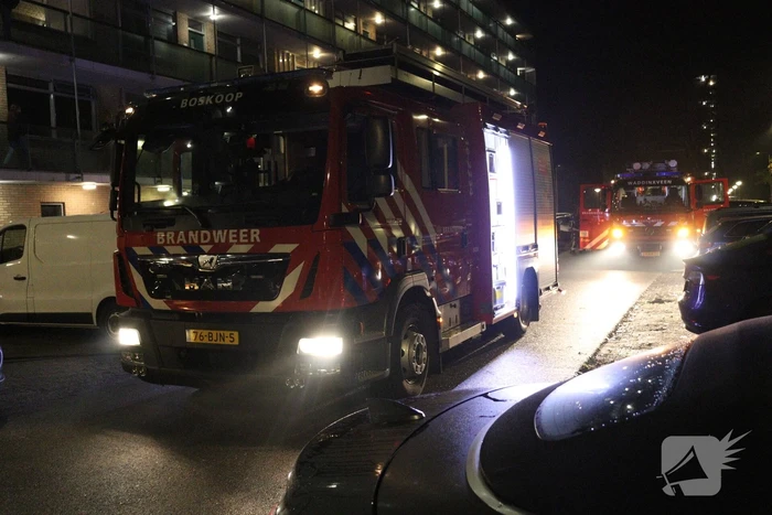 Brandweer ingezet bij brand in flatwoning