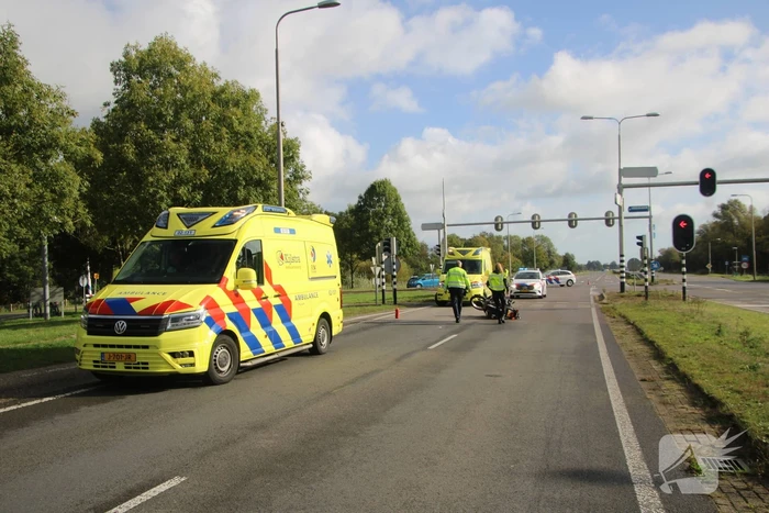 Motorrijder gewond na eenzijdig ongeval