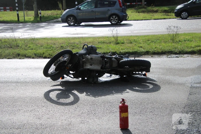 Motorrijder gewond na eenzijdig ongeval