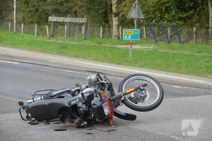 Motorrijder gewond na eenzijdig ongeval