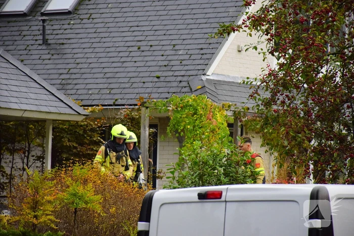 Gasleiding geraakt tijdens werk in voortuin