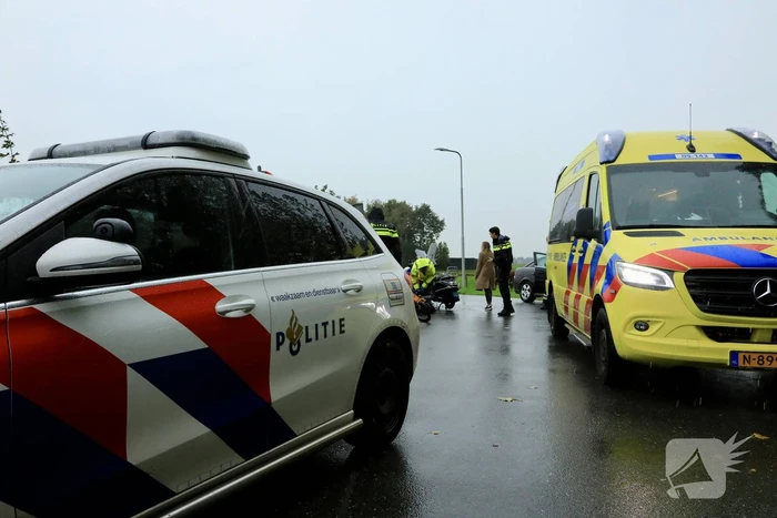 Fiets door midden bij botsing met scooter