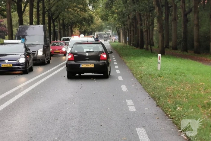 Verkeershinder door afgebroken voorwiel