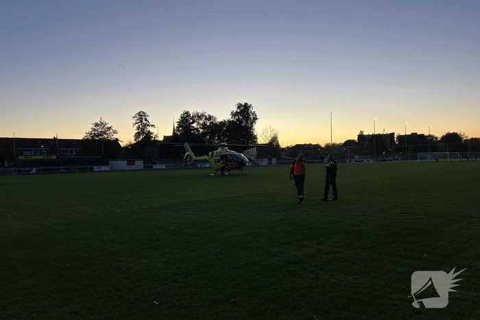 Traumahelikopter trekt veel bekijks
