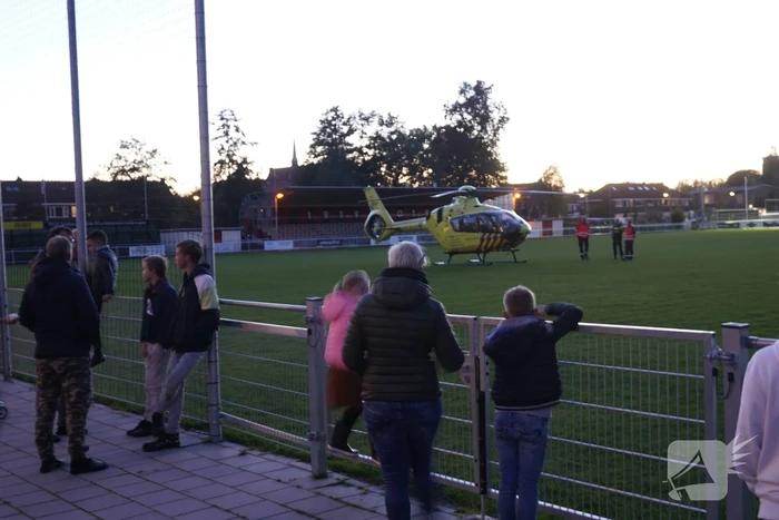 Traumahelikopter trekt veel bekijks