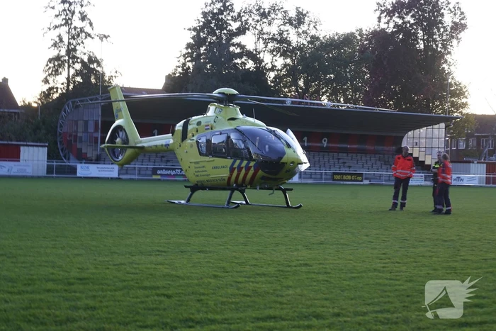 Traumahelikopter trekt veel bekijks