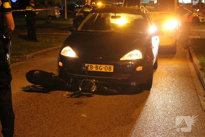 Bromfietser gewond bij botsing met automobilist