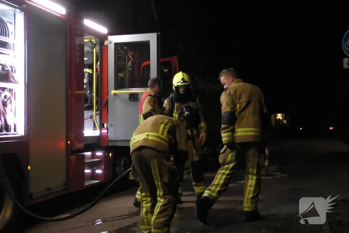 Brand in container snel geblust