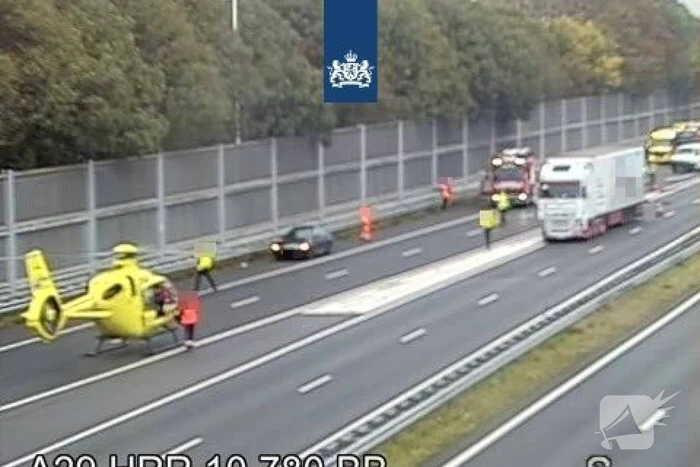 Persoon zwaargewond bij aanrijding op snelweg