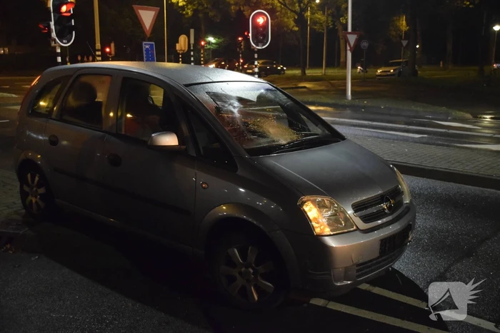 Fietser geschept door automobilist