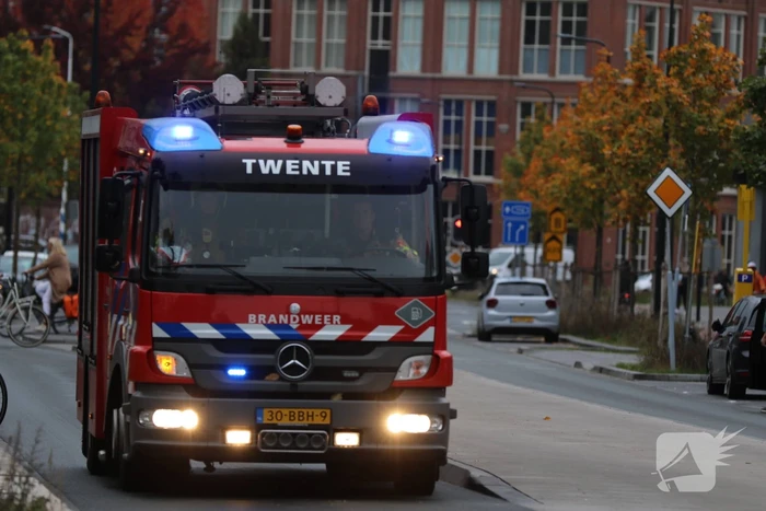 Autobrand in parkeergarage MST