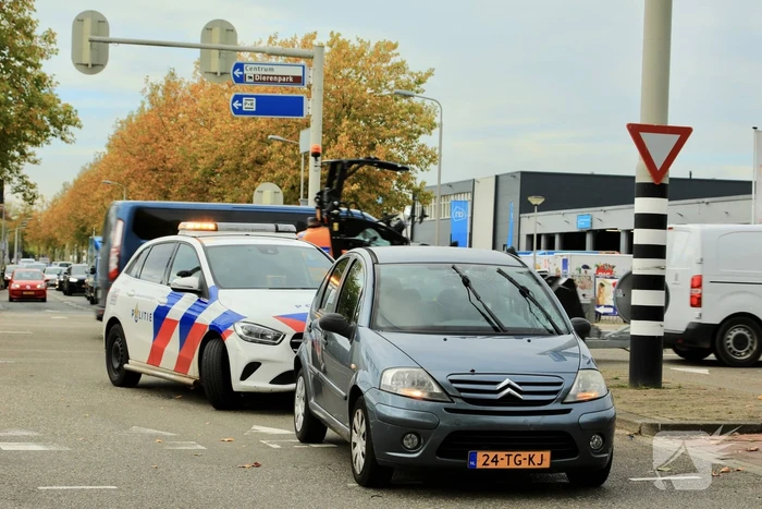 Fietser en automobilist betrokken bij botsing