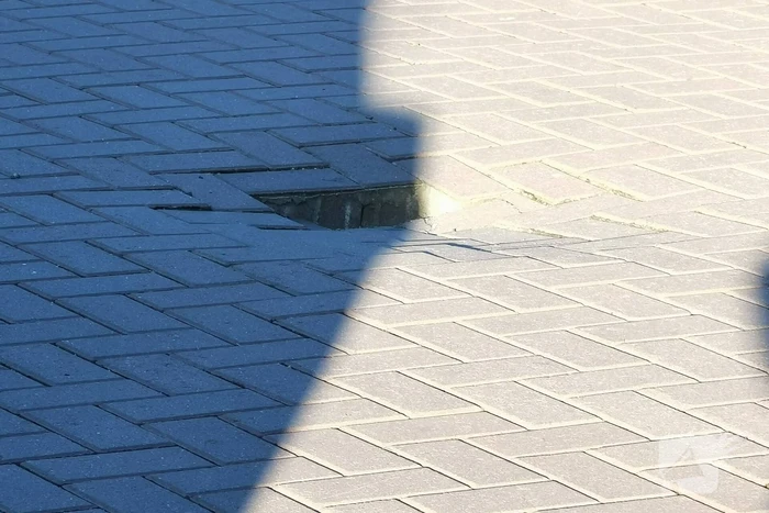 Weg afgesloten door Sinkhole