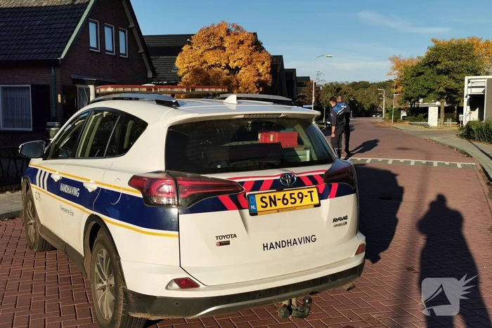 Weg afgesloten door Sinkhole