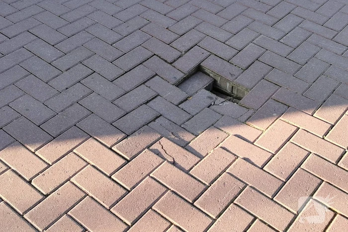Weg afgesloten door Sinkhole
