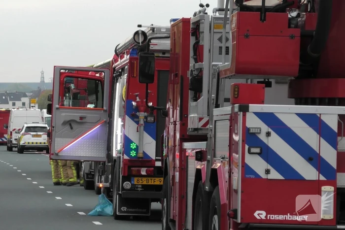 Zeer grote brand in bedrijfspanden