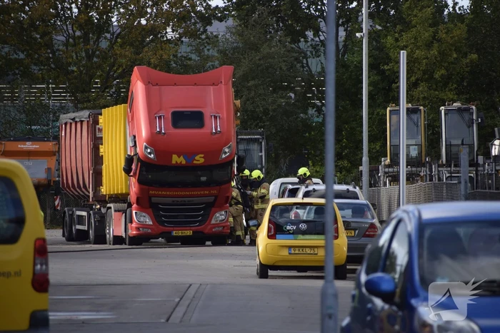 Brand in vrachtwagen snel geblust