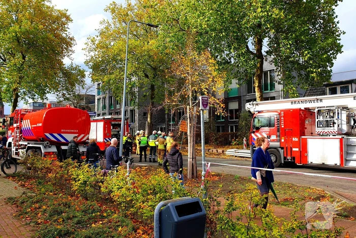 Grote uitslaande brand in appartement
