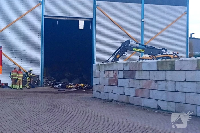 Brand in loods van recycling Van Werven