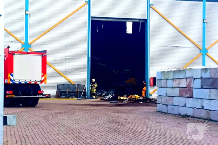 Brand in loods van recycling Van Werven